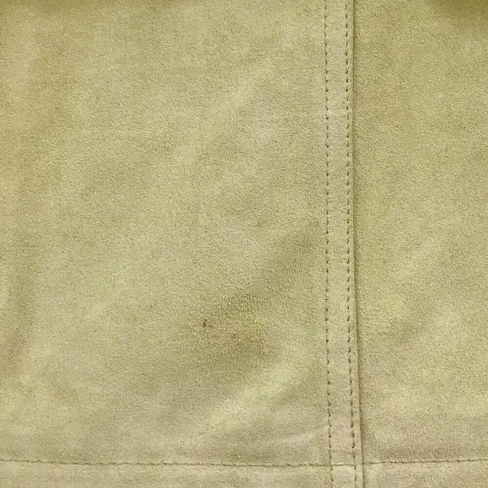 Levi's Strauss Suede Jacket Vintage Light Pastel Green Truckers Coat Medium